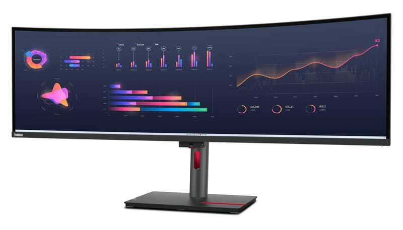 Монiтор Lenovo 49" P49w-30 (63DBRAT1UA) IPS Black