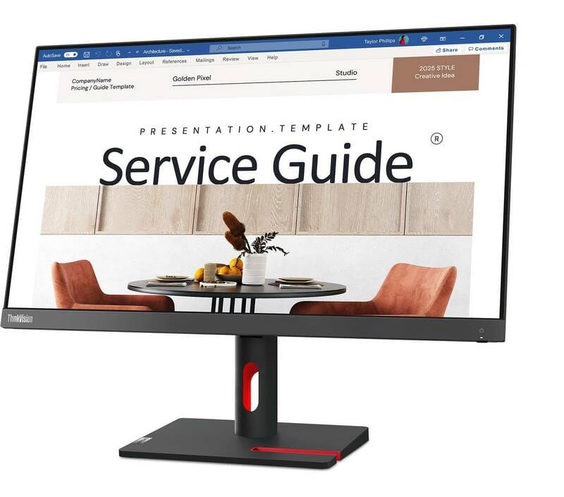 Монiтор Lenovo 23.8" ThinkVision S24i-30 (63DEKAT3UA) IPS Black 100Hz