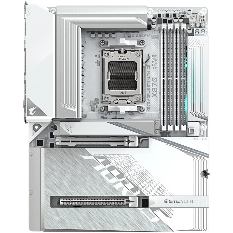 Материнская плата Gigabyte X870 Aorus Stealth Ice Socket AM5