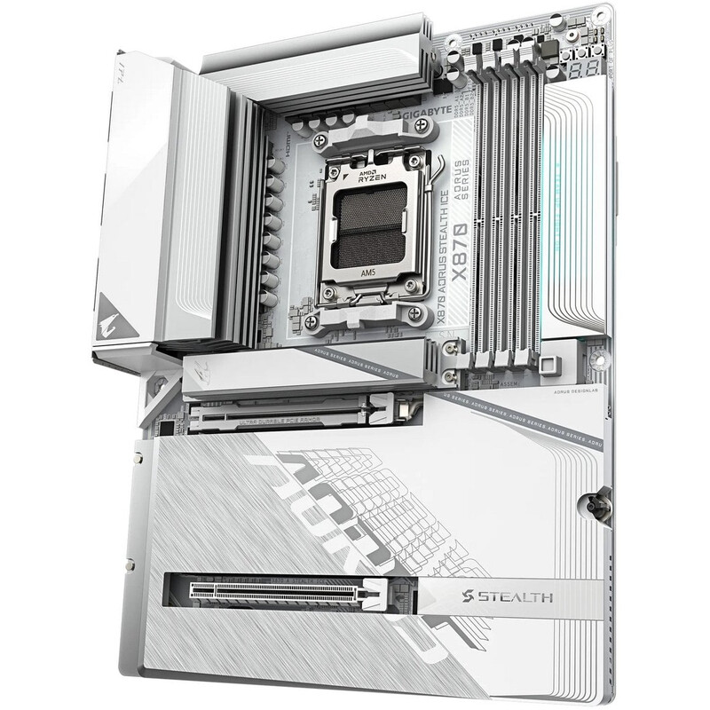 Материнская плата Gigabyte X870 Aorus Stealth Ice Socket AM5