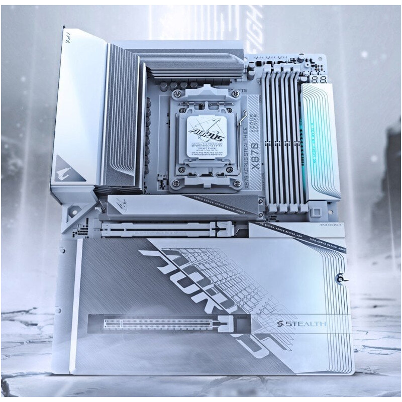 Материнская плата Gigabyte X870 Aorus Stealth Ice Socket AM5