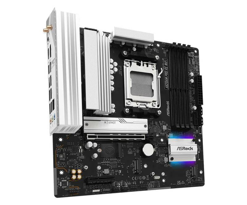 Материнская плата ASRock A620AM Pro RS WiFi Socket AM5