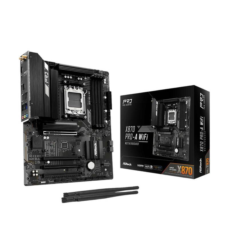 Материнська плата ASRock X870 Pro-A WiFi Socket AM5