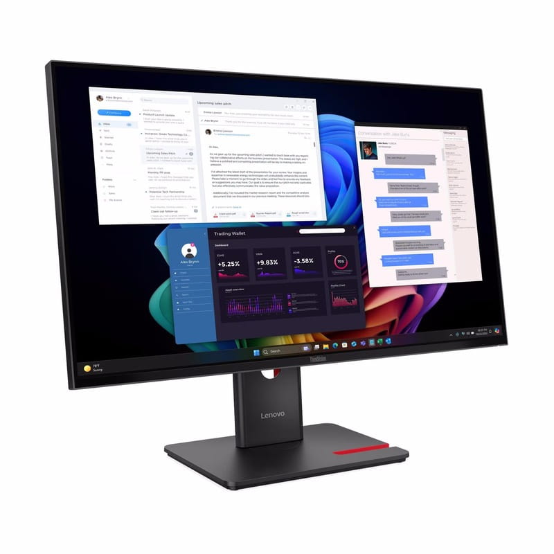 Монітор Lenovo 27" ThinkVision T27ud-40 (64AFGAT2UA) IPS Black