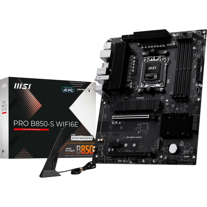 Материнська плата MSI Pro B850-S WiFi6E Socket AM5