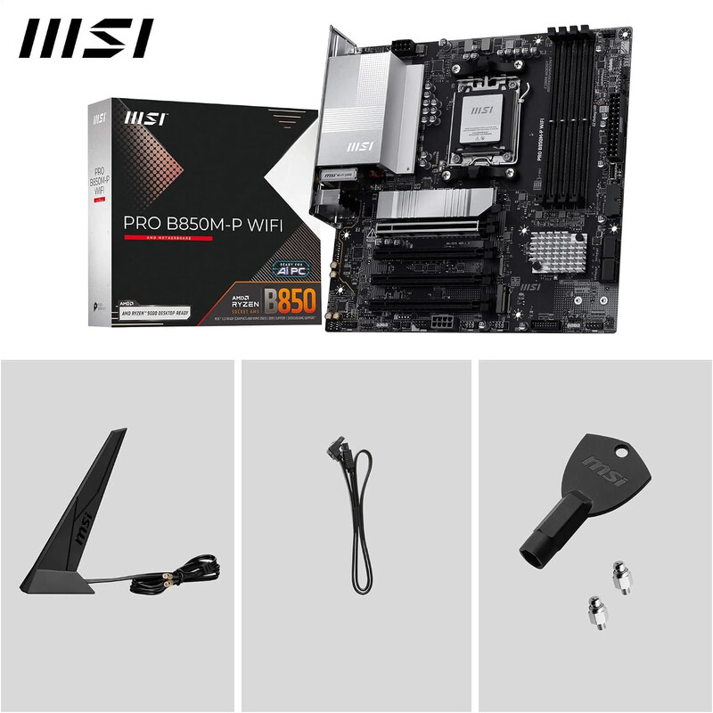 Материнська плата MSI Pro B850M-P WiFi Socket AM5