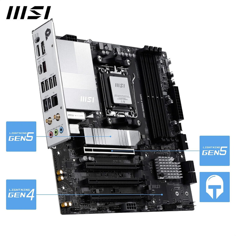 Материнська плата MSI Pro B850M-P WiFi Socket AM5