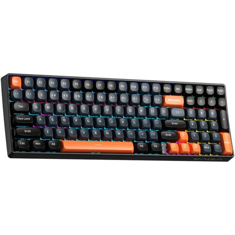 Клавиатура Aula S100 Wired keyboard Brown switch Black EN/UA (6948391203157)