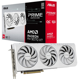 Відеокарта AMD Radeon RX 9070 XT 16GB GDDR6 Prime White OC Asus (PRIME-RX9070XT-O16G-WHITE)