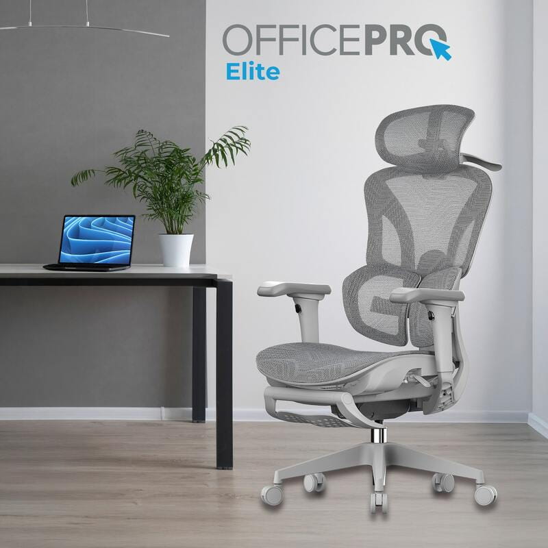 Крісло офісне OfficePro Elite OC950G Gray