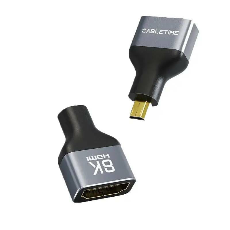 Переходник Cabletime micro HDMI - HDMI (F/M), 0.1 м (CP46G)