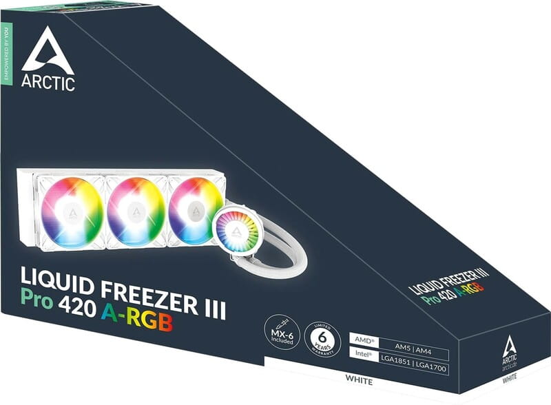 Система водяного охлаждения Arctic Liquid Freezer III Pro 420 A-RGB White (ACFRE00189A)