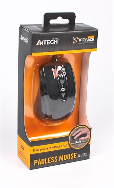 Мышь A4Tech N-70FX-1 Black V-Track
