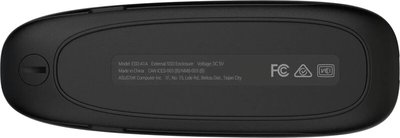 Внешний карман Asus Cobble ESD-A1A PCIe NVMe M.2 2230/2242/2260/2280 USB Type-C 3.2 Black (90DD02R0-M09000)