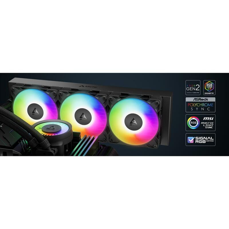 Система водяного охолодження Arctic Liquid Freezer III Pro 420 A-RGB Black (ACFRE00185A)