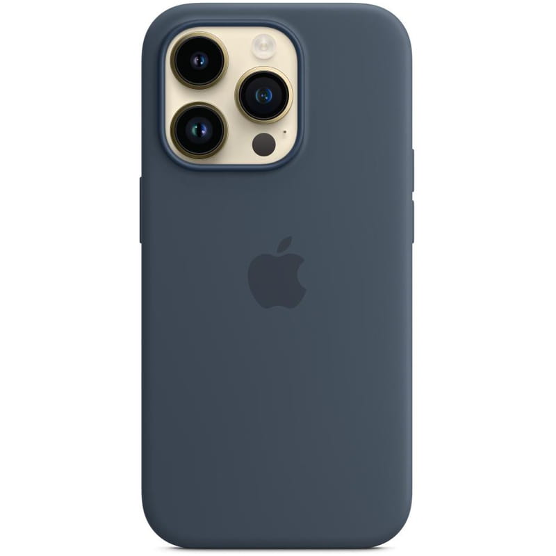 Чохол-накладка Apple Silicone Case with MagSafe для Apple iPhone 14 Pro Storm Blue (MPTF3)
