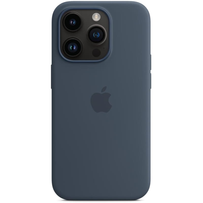 Чохол-накладка Apple Silicone Case with MagSafe для Apple iPhone 14 Pro Storm Blue (MPTF3)