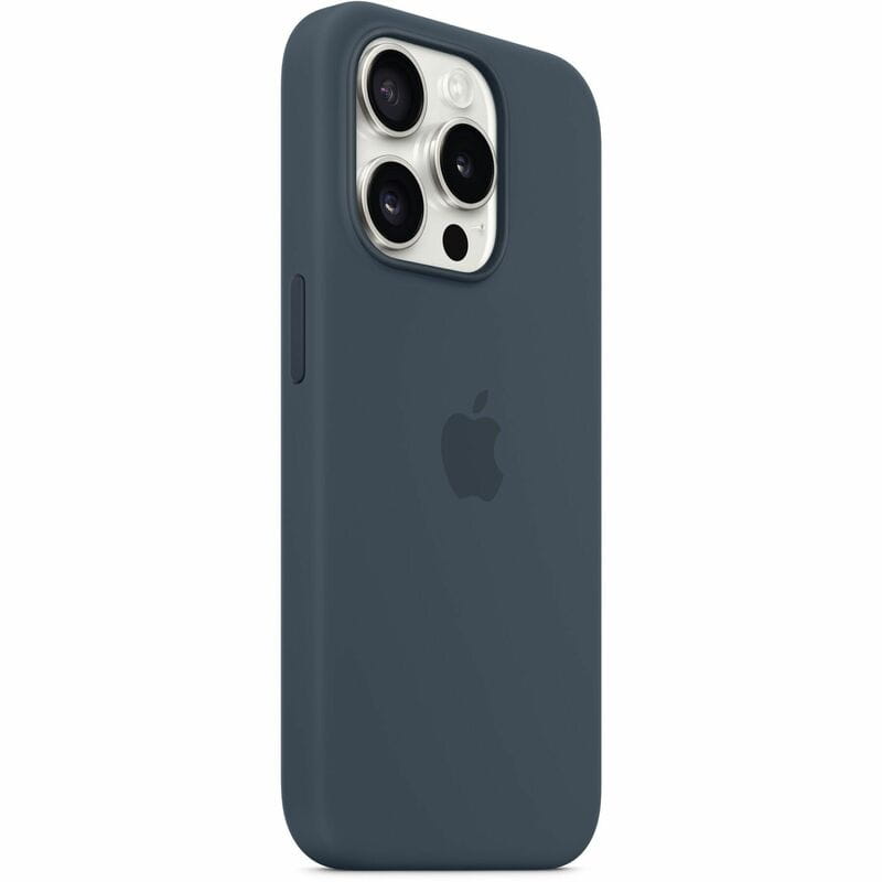 Чехол-накладка Apple Silicone Case with MagSafe для Apple iPhone 15 Pro Storm Blue (MT1D3)
