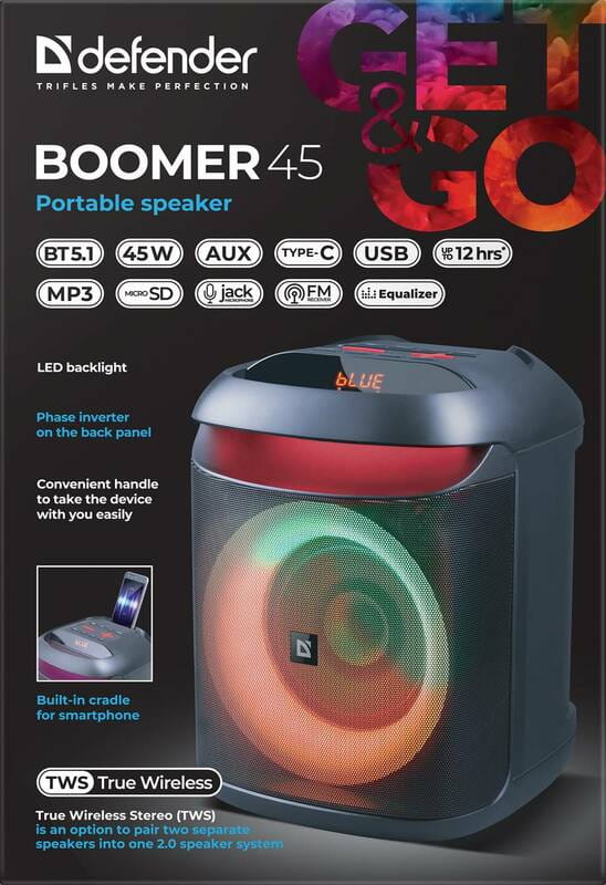 Акустическая система Defender Beatbox 45 Black (65245)