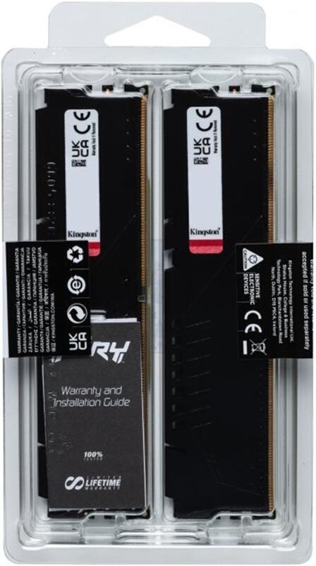 Модуль пам`яті DDR5 2x32GB/6000 Kingston Fury Beast Black (KF560C30BBEK2-64)