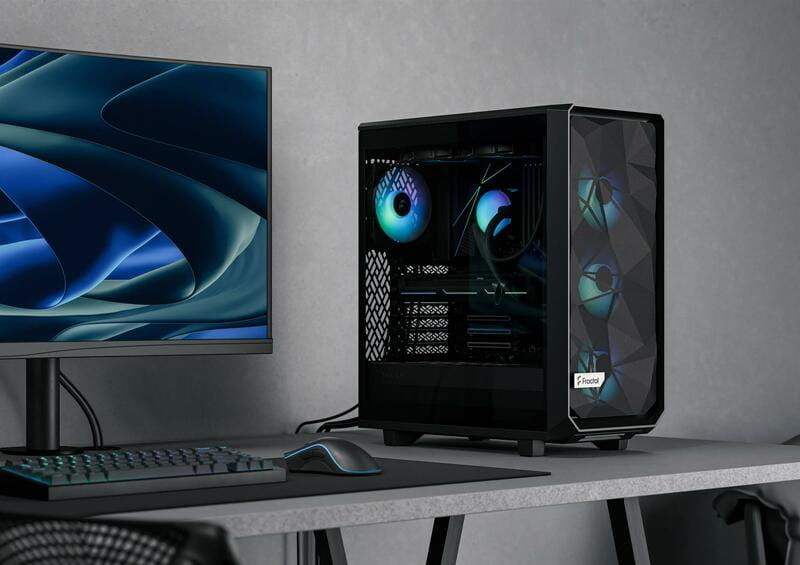 Корпус Fractal Design Meshify 2 Compact Lite RGB Black TG Light Tint (FD-C-MEL2C-05)