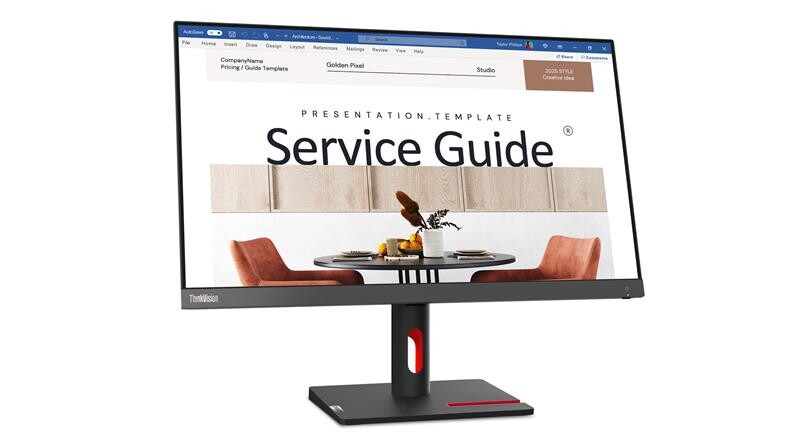 Монитор Lenovo 23.8" S24i-30 (63DEKAT3EU) IPS Black