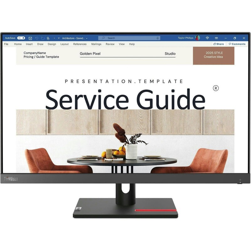 Монитор Lenovo 23.8" S24i-30 (63DEKAT3EU) IPS Black