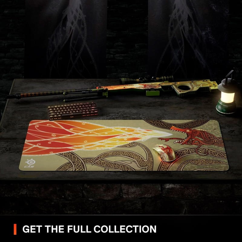 Игровая поверхность SteelSeries QcK XXL CS2 Dragon Lore Edition (63448)