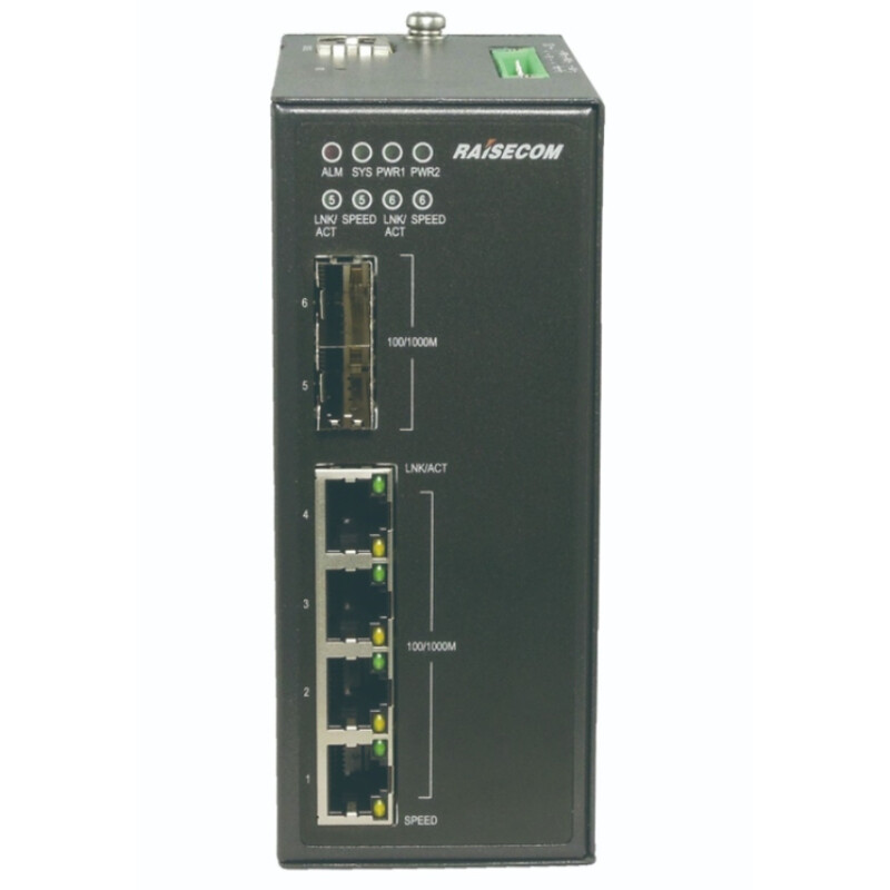 Комутатор Raisecom S1508i-2GF-4GE (4xGE, 2xSFP, L2)