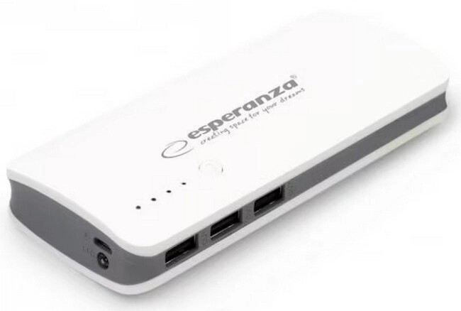 Універсальна мобільна батарея Esperanza 8000mAh White-Grey (EMP106WE)