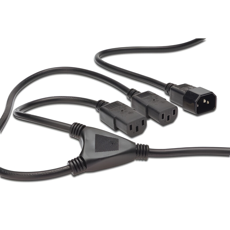 Кабель питания Digitus Splitter C14 - 2xC13, M/F, 1.7 м (AK-440400-017-S)