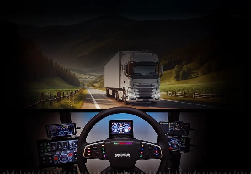 Руль и педали MOZA Racing R5 Trucking Bundle for PC (RS071)