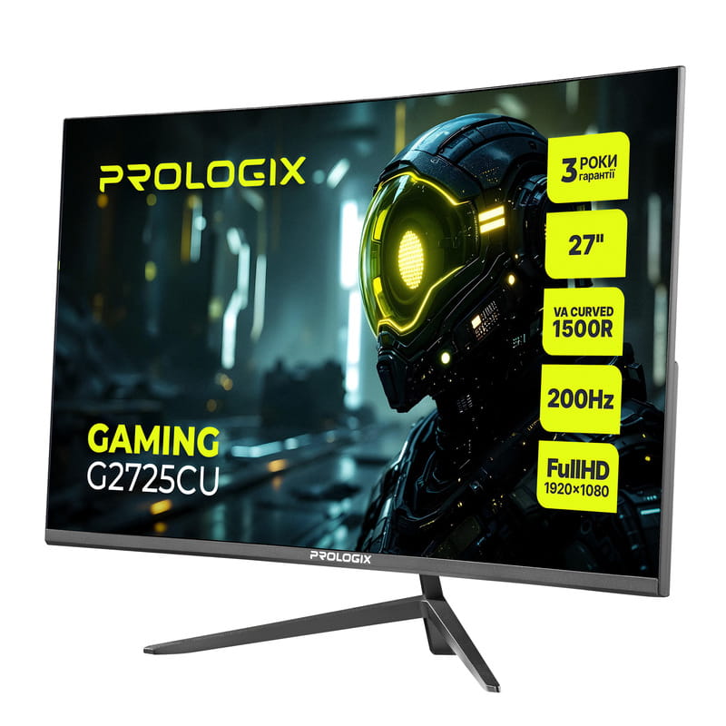 Монітор Prologix Gaming 27" G2725CU VA Black Curved 200Hz