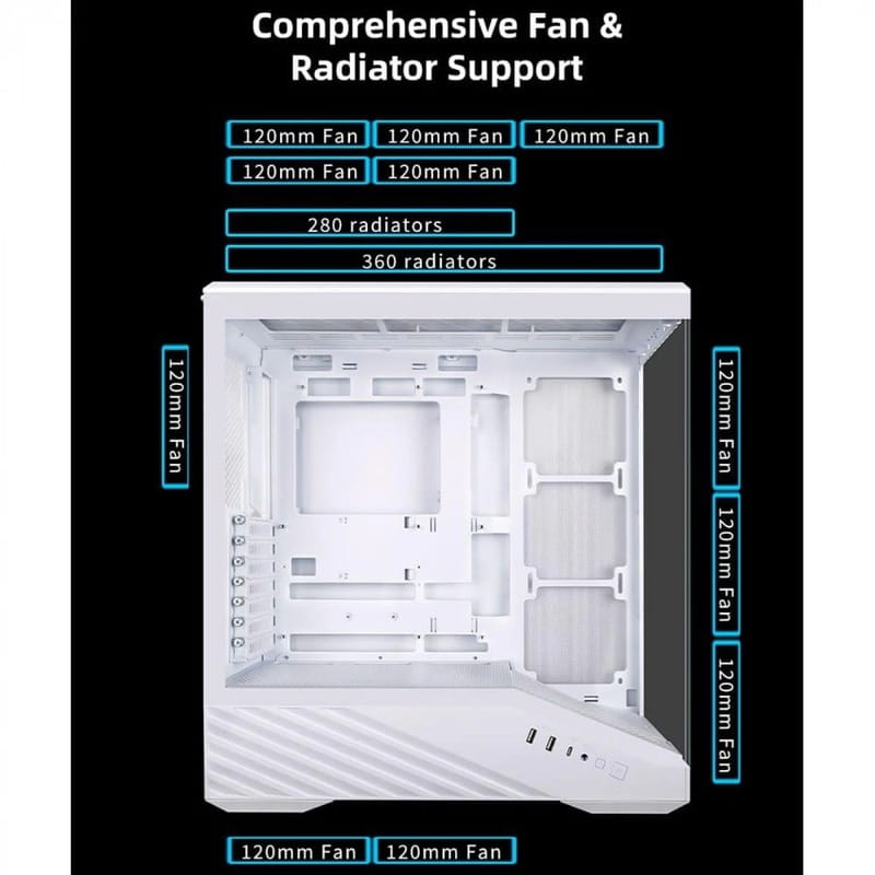 Корпус Lian Li Vector V100R White (G99.V100RW.01) без БП