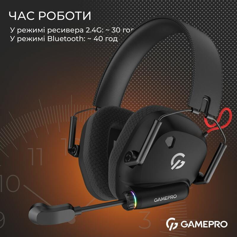 Гарнитура GamePro Genesis Mercury Pro Black (HSW120B)