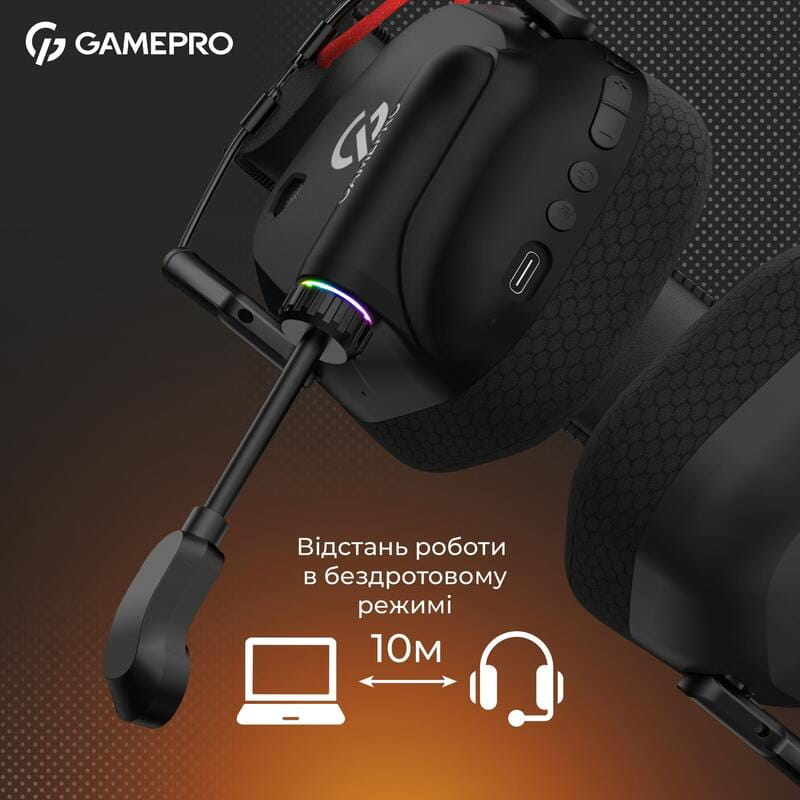 Гарнитура GamePro Genesis Mercury Pro Black (HSW120B)