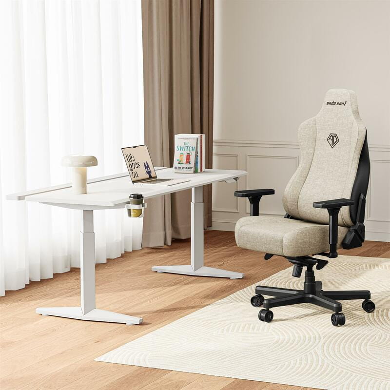 Крісло для геймерів Anda Seat Kaiser 3E XL Beige Fabric (AD23YC-XL-09-I-CF-I01)
