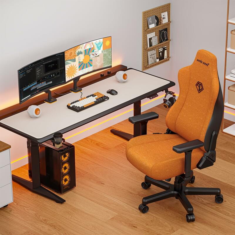 Крісло для геймерів Anda Seat Kaiser 3E XL Orange Fabric (AD23YC-XL-09-O-CF-O01)