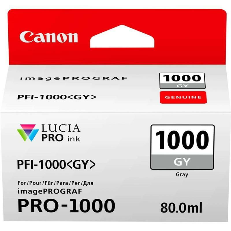 Картридж CANON (PFI-1000G) iPFPro1000, Grey (0552C001)