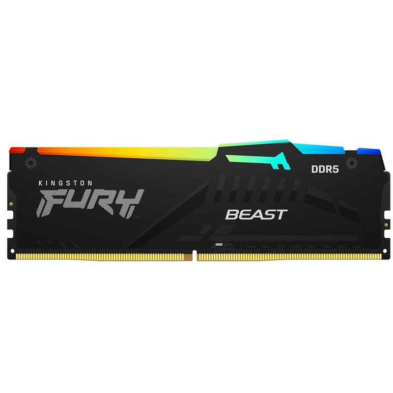 Модуль пам`яті DDR5 64GB/5600 Kingston Fury Beast RGB Black (KF556C36BBEA-64)