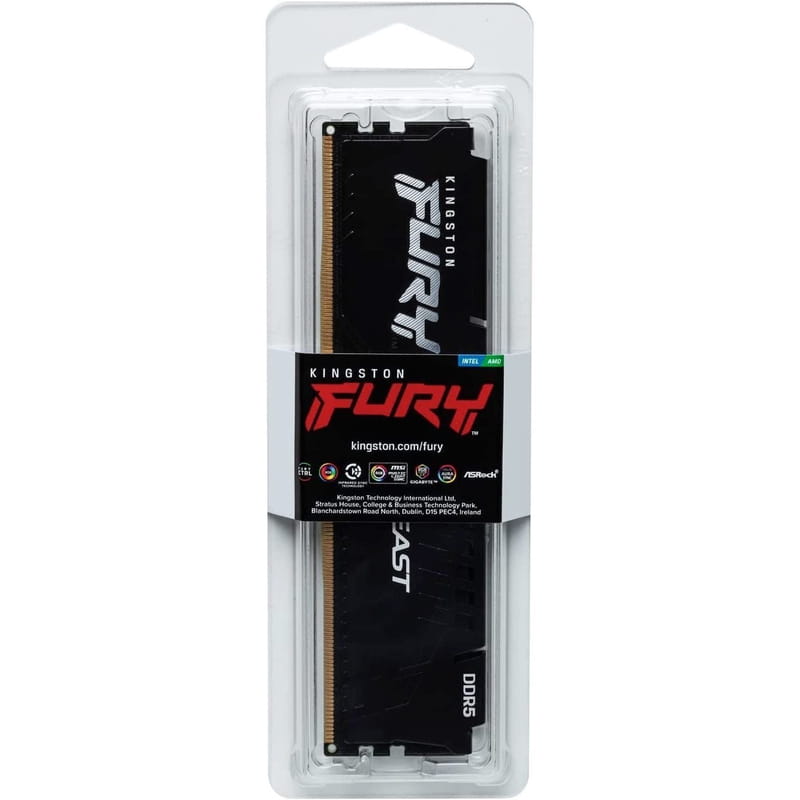 Модуль пам`яті DDR5 64GB/5600 Kingston Fury Beast Black (KF556C40BB-64)