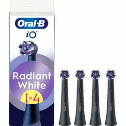 Насадка для зубной электрощетки Braun Oral-B iO RB WB Radiant White Black (4 шт)