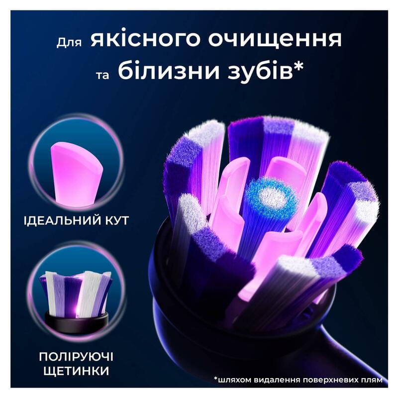 Насадка для зубной электрощетки Braun Oral-B iO RB WB Radiant White Black (4 шт)