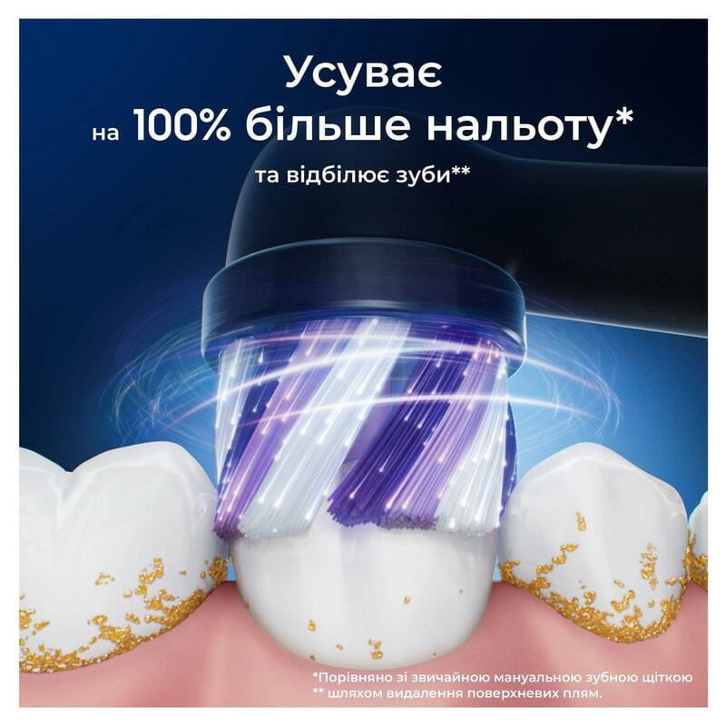 Насадка для зубной электрощетки Braun Oral-B iO RB WB Radiant White Black (4 шт)