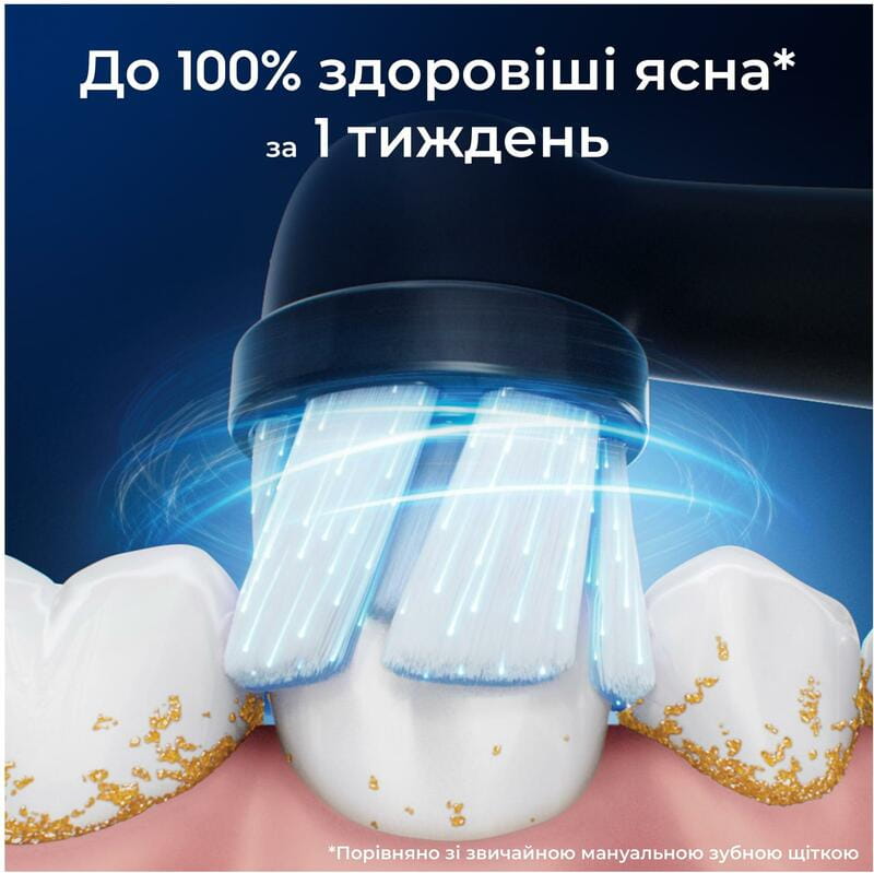 Насадка для зубной электрощетки Braun Oral-B iO RB SBF-4 Gentle Care Black (4 шт)
