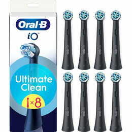 Насадка для зубної електрощітки Braun Oral-B iO RB CBF-8 Ultimate Clean Black (8 шт)
