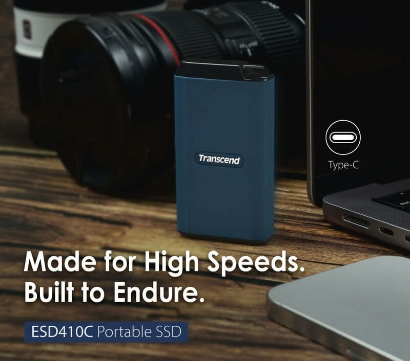 Накопичувач зовнішній SSD USB 3.2 Gen 2 Type-C 2TB Transcend ESD410C Blue (TS2TESD410C)
