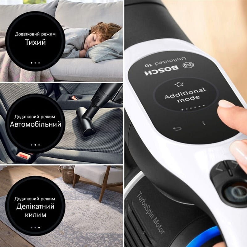 Аккумуляторный пылесос Bosch Unlimited 10 (BCS1041WAC)