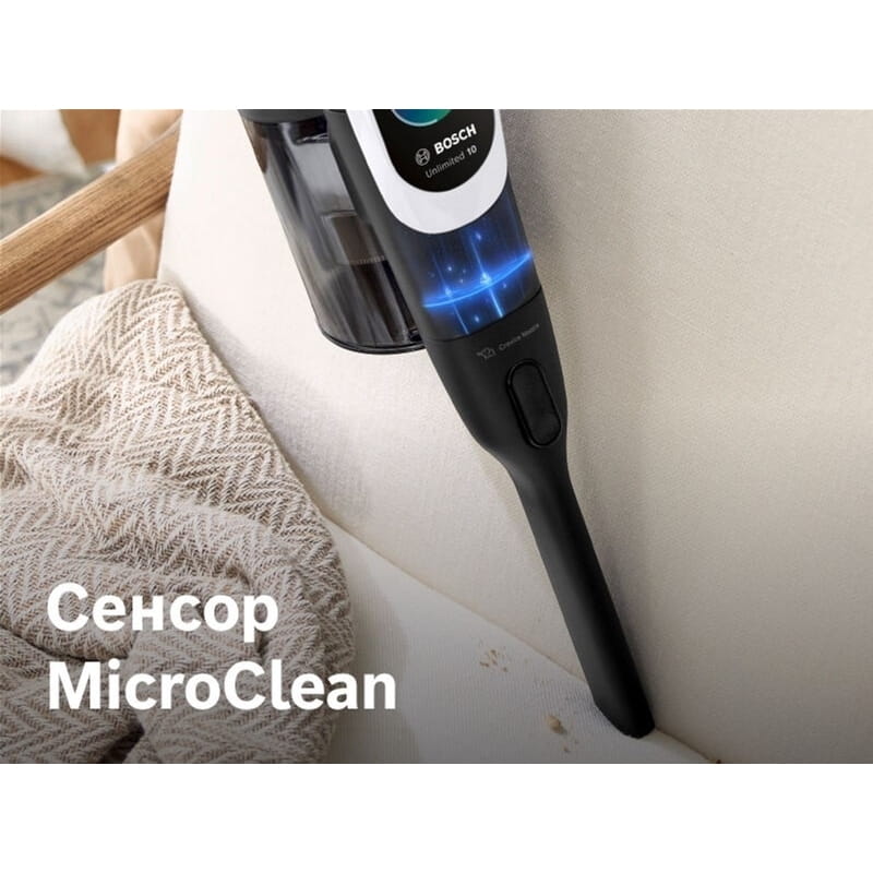 Аккумуляторный пылесос Bosch Unlimited 10 (BCS1041WAC)
