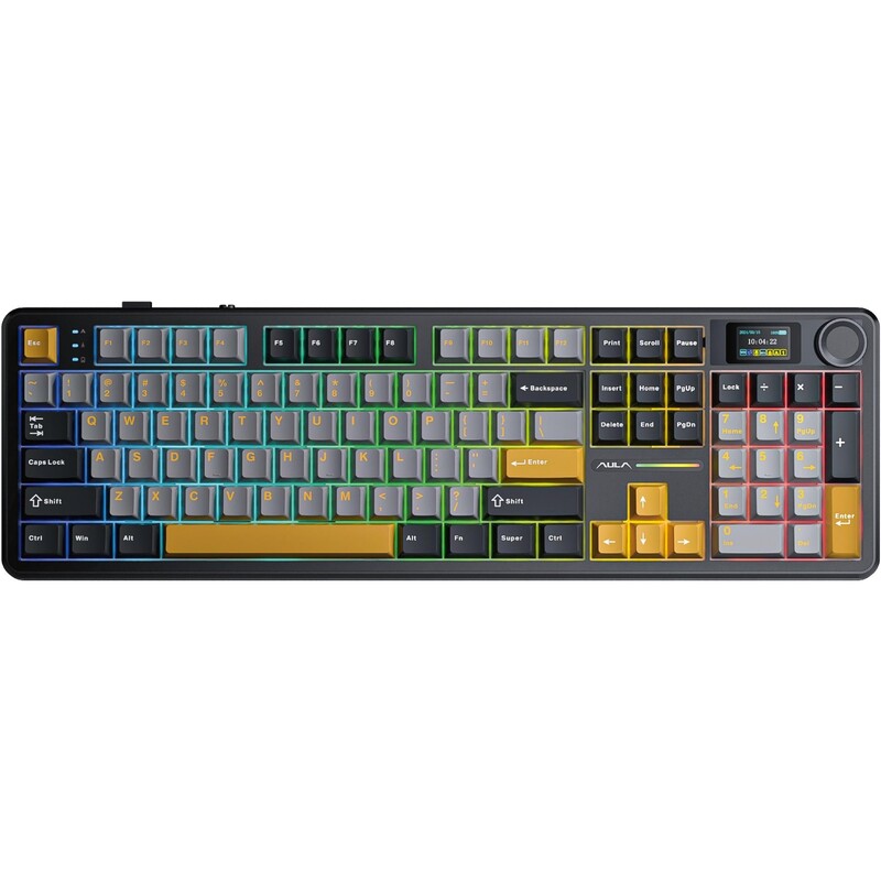 Клавіатура бездротова Aula F108 Pro Black (6978080501295)